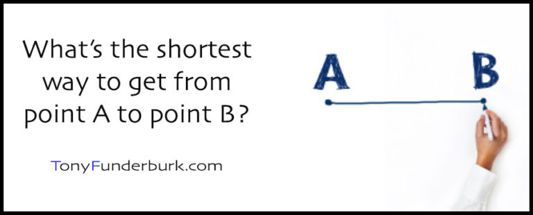 From Point A To Point B - Yep It Really Is A Straight Line